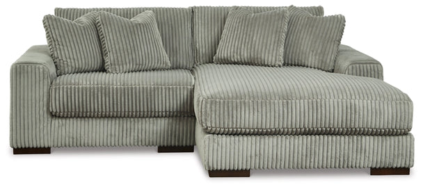 Lindyn 2-Piece Sectional with RHF Chaise -Fog - Furniture Depot