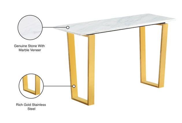 Cameron Gold Console Table - Furniture Depot