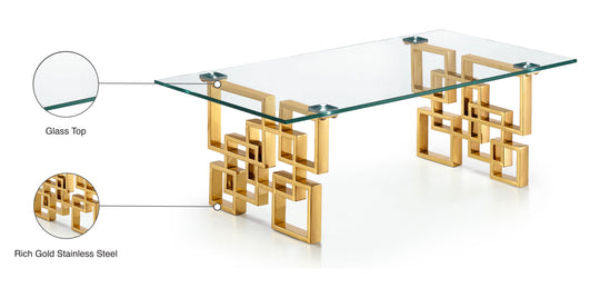 Pierre Gold Coffee Table - Furniture Depot