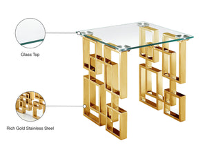 Pierre Gold End Table - Furniture Depot