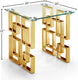 Pierre Gold End Table - Furniture Depot