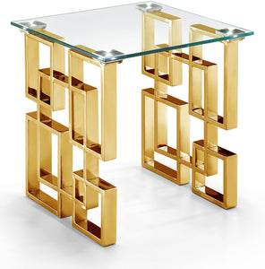 Pierre Gold End Table - Furniture Depot
