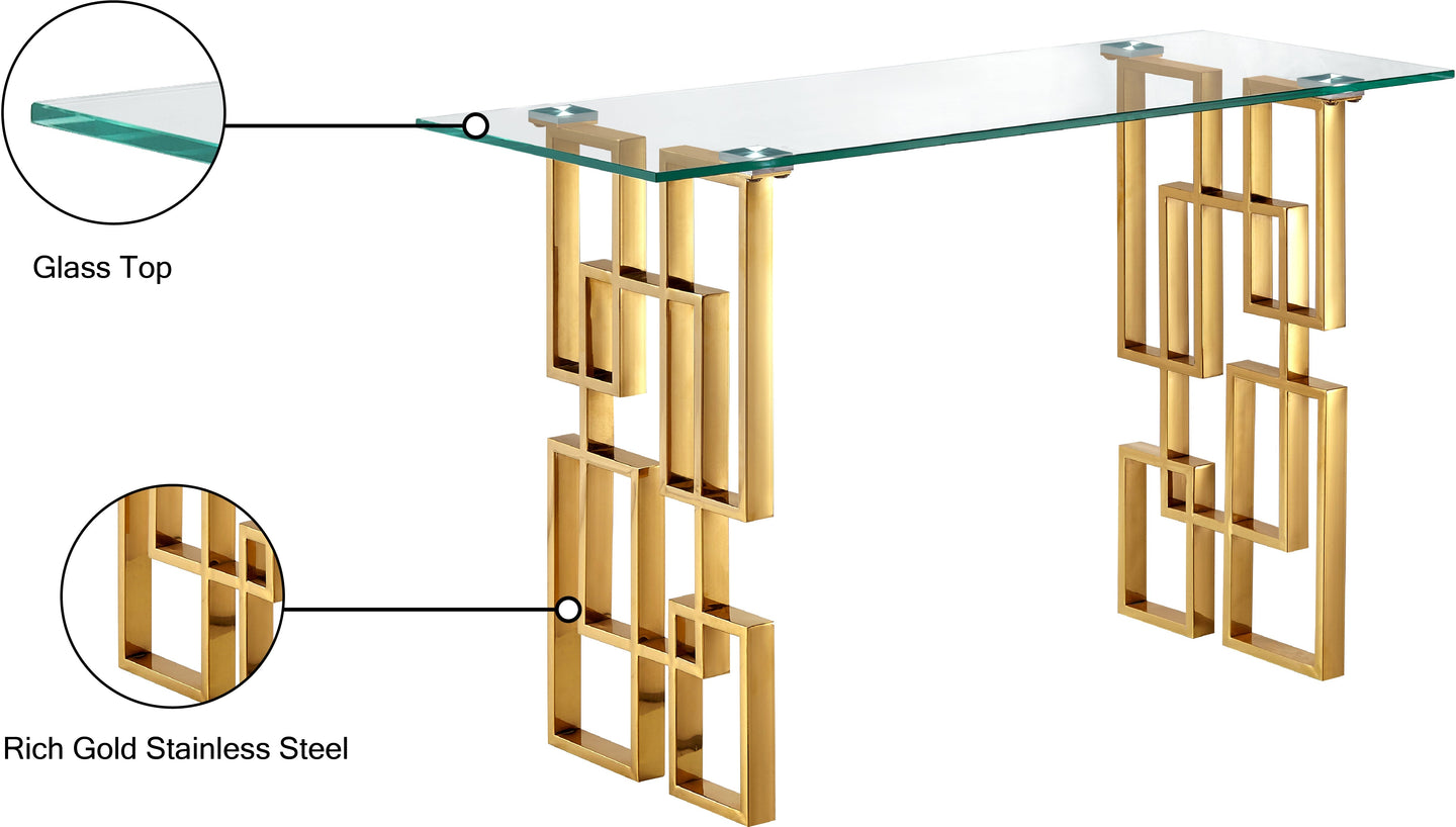 Pierre Gold Console Table - Furniture Depot