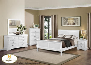 Louis Phillip Bedroom set All 8PC - KING - Furniture Depot