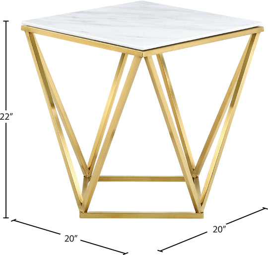 Mason Gold End Table - Furniture Depot