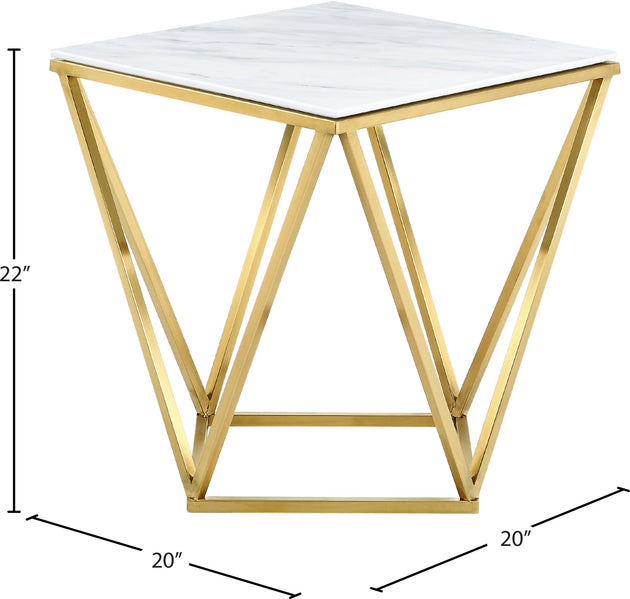 Mason Gold End Table - Furniture Depot