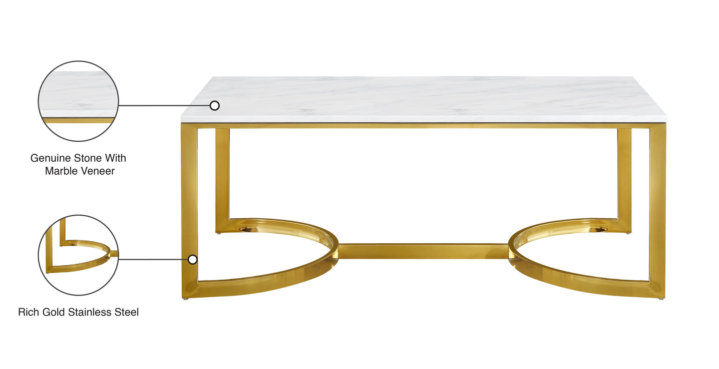 London Gold Coffee Table - Furniture Depot