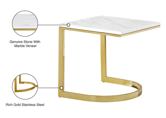 London Gold End Table - Furniture Depot