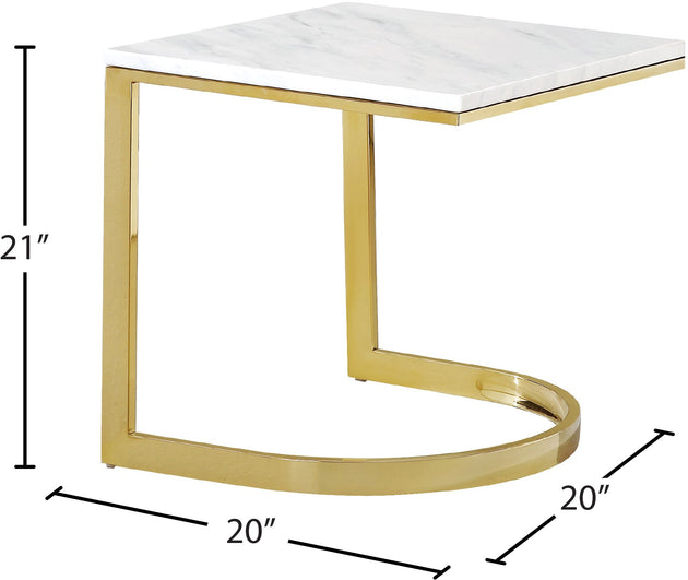 London Gold End Table - Furniture Depot
