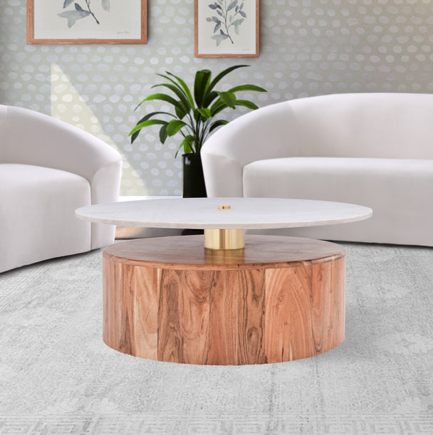 Stonewood Acacia Wood Coffee Table - Furniture Depot