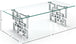 Alexis Chrome Coffee Table - Furniture Depot