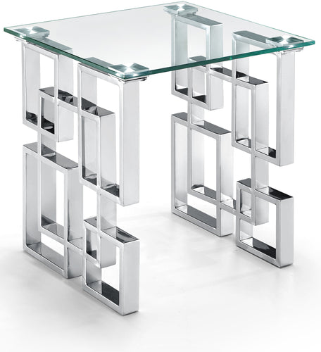 Alexis Chrome End Table - Furniture Depot