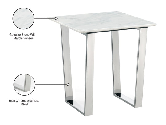 Carlton Chrome End Table - Furniture Depot