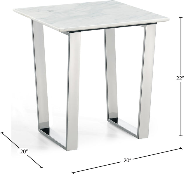 Carlton Chrome End Table - Furniture Depot