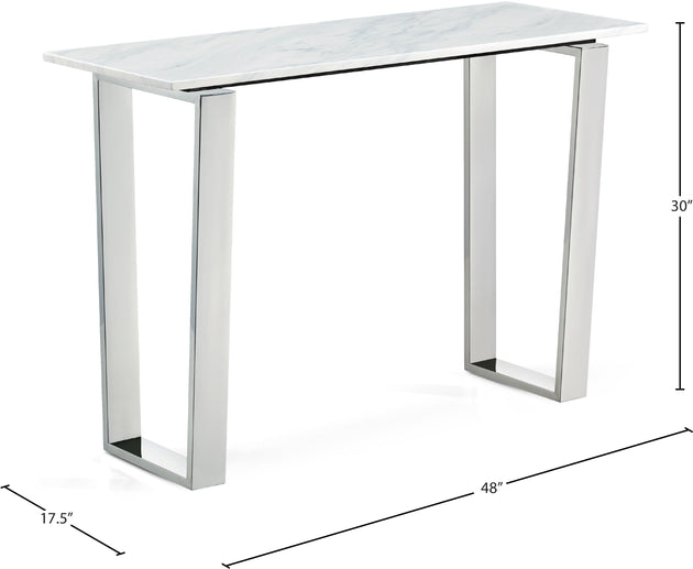 Carlton Chrome Console Table - Furniture Depot
