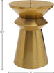 Jai Brushed Gold End Table - Furniture Depot
