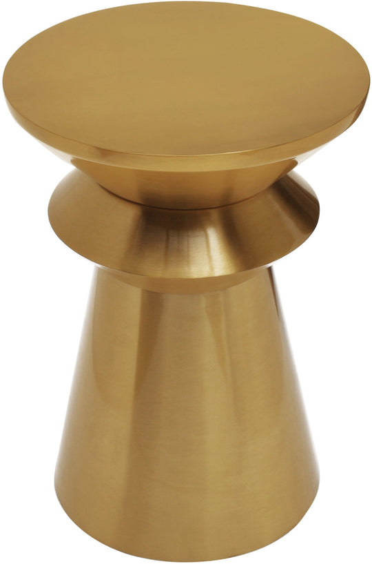 Jai Brushed Gold End Table - Furniture Depot