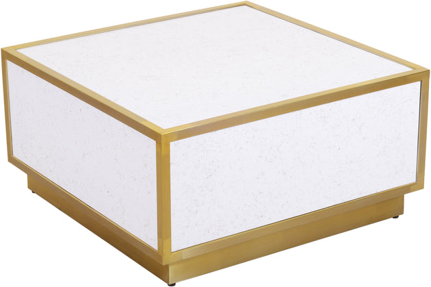 Glitz Faux Marble Coffee Table - Furniture Depot