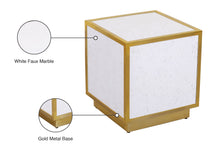 Load image into Gallery viewer, Glitz Faux Marble End Table - Furniture Depot
