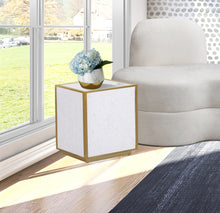 Load image into Gallery viewer, Glitz Faux Marble End Table - Furniture Depot