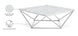 Skyler Chrome Coffee Table - Furniture Depot