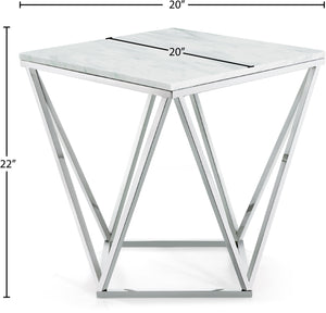 Skyler Chrome End Table - Furniture Depot