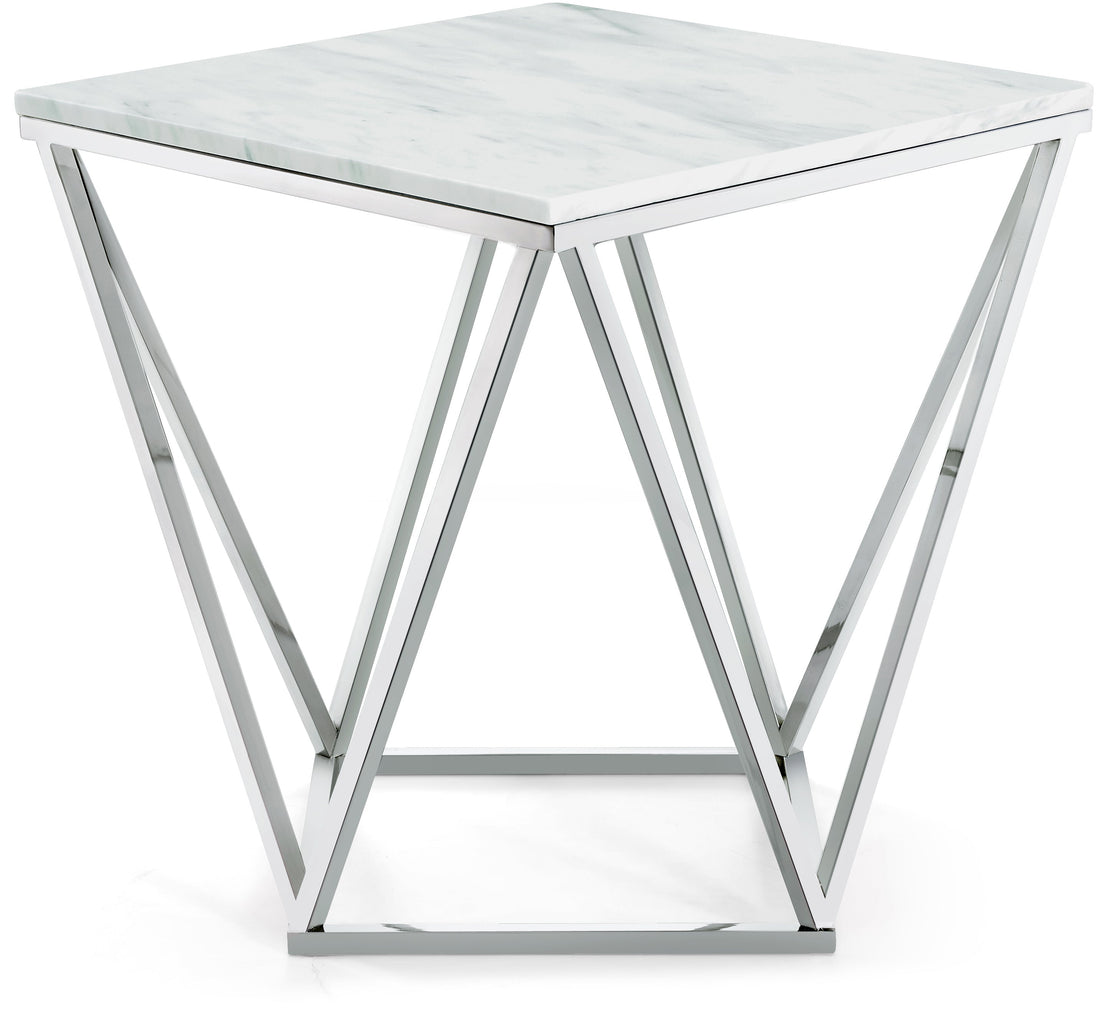 Skyler Chrome End Table - Furniture Depot