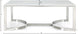 Copley Chrome Coffee Table - Furniture Depot