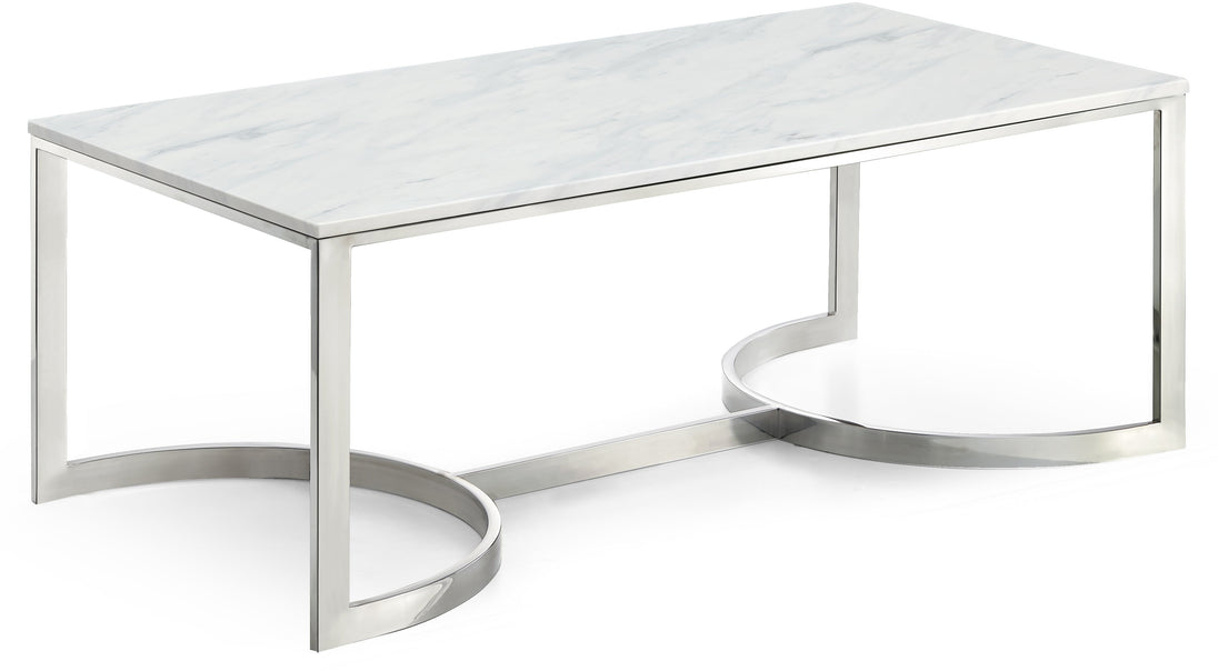 Copley Chrome Coffee Table - Furniture Depot