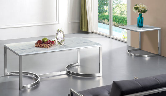 Copley Chrome End Table - Furniture Depot