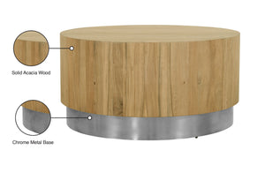 Acacia Round Coffee Table - Furniture Depot