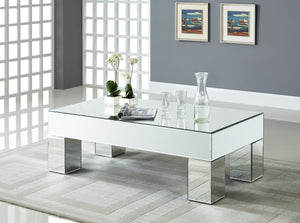Lainy Mirrored Coffee Table - Furniture Depot
