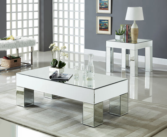 Lainy Mirrored Coffee Table - Furniture Depot