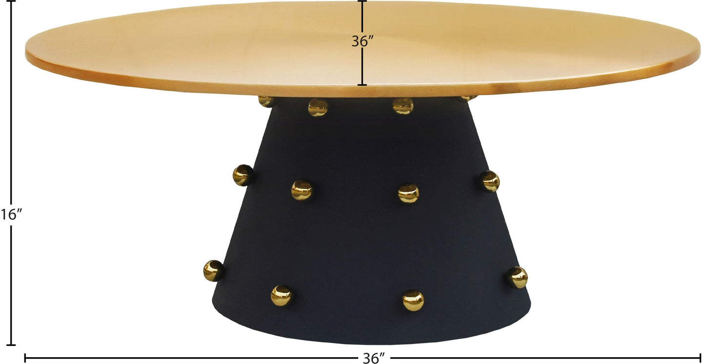 Raven Black / Gold Coffee Table - Furniture Depot