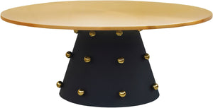 Raven Black / Gold Coffee Table - Furniture Depot