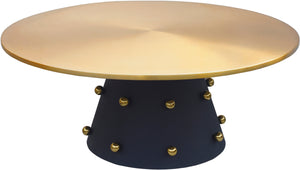Raven Black / Gold Coffee Table - Furniture Depot
