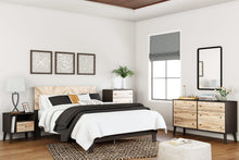 Load image into Gallery viewer, Piperton Brown / Black 3 Pc. Dresser, Panel Platform Bed
