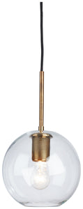 Cordunn Glass Pendant Light - Brass