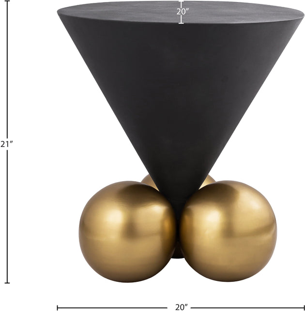 Naples Grey Cement End Table - Furniture Depot