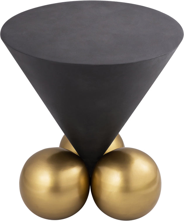 Naples Grey Cement End Table - Furniture Depot