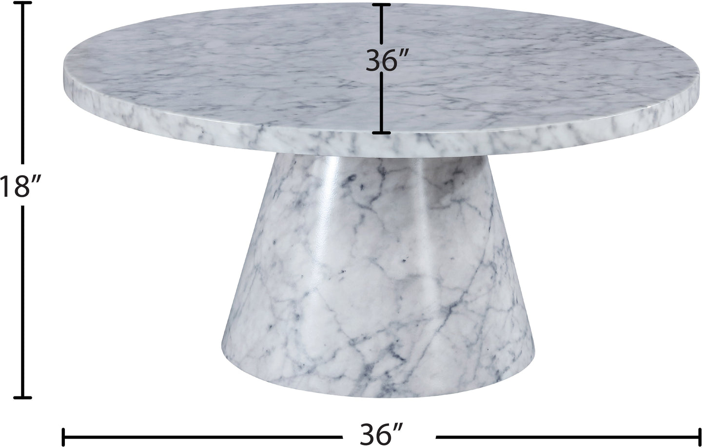 Omni Faux Marble Coffee Table - Furniture Depot