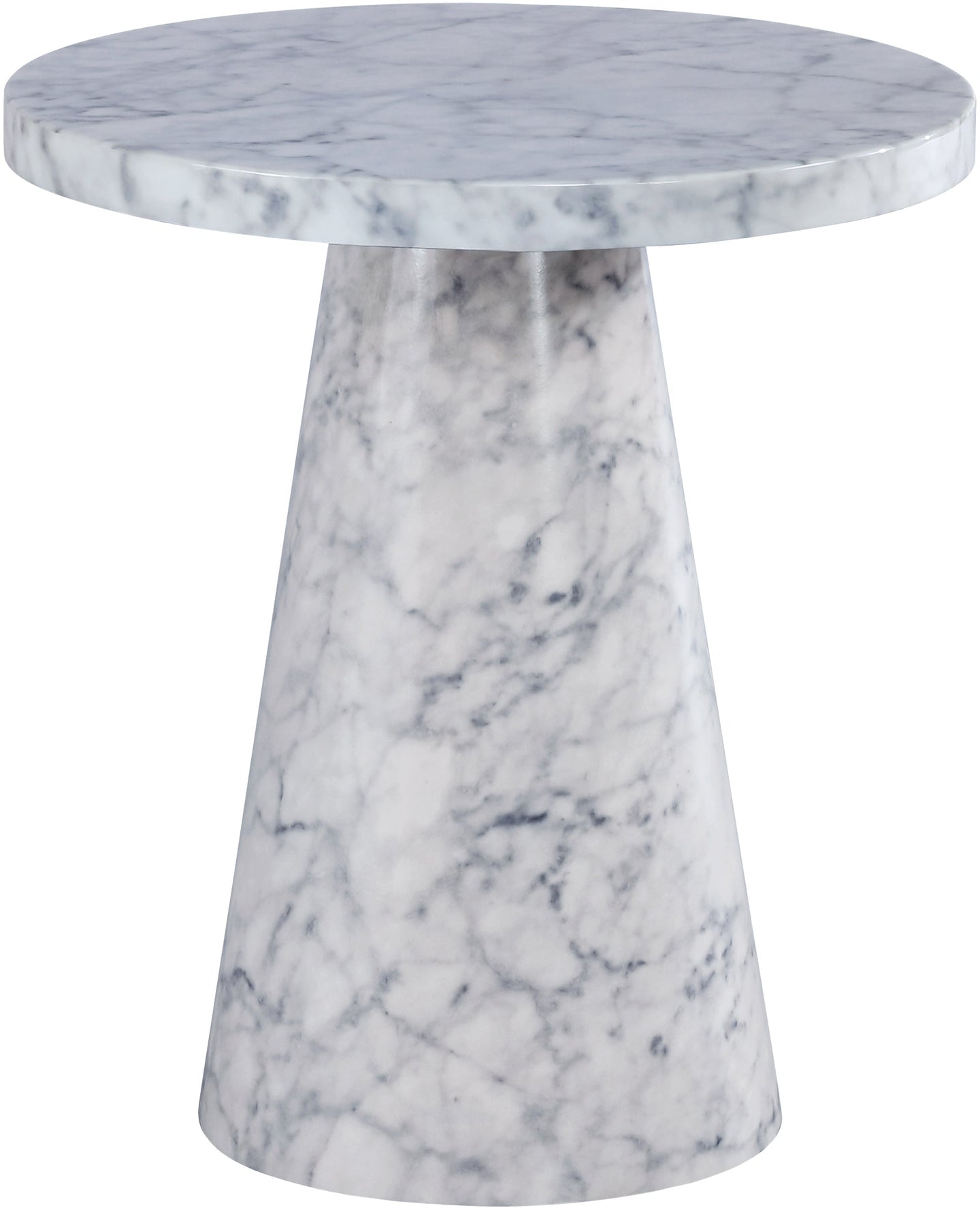 Omni Faux Marble End Table - Furniture Depot