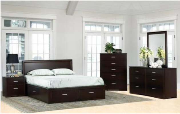 Capria Storage Bed – Queen - Package Bedroom - Furniture Depot (4788686159974)