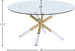 Mercury Acrylic/Gold Coffee Table - Furniture Depot