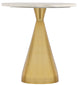 Emery White Marble End Table - Furniture Depot
