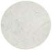 Emery White Marble End Table - Furniture Depot