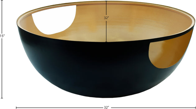 Doma Black / Gold Coffee Table - Furniture Depot