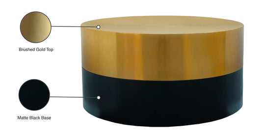 Sun Black / Gold Coffee Table - Furniture Depot