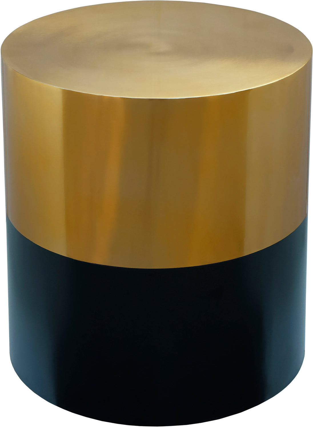 Sun Black / Gold End Table - Furniture Depot