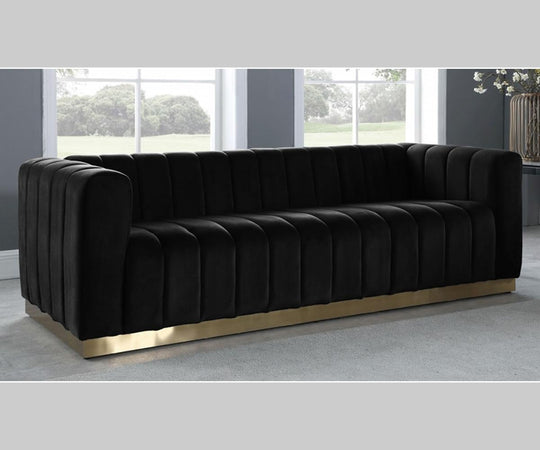 SHANNON SOFA SERIES - BLACK - Furniture Depot